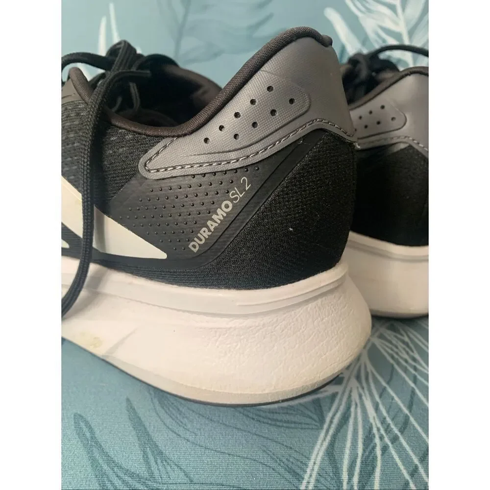 ADIDAS Duramo black Ortholite Running Gym Shoes Sneakers men’s sz 11